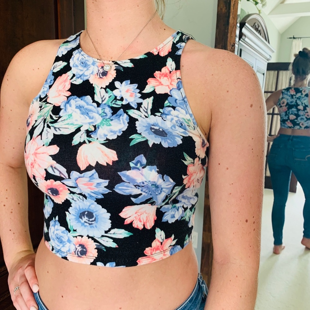 Floral crop top